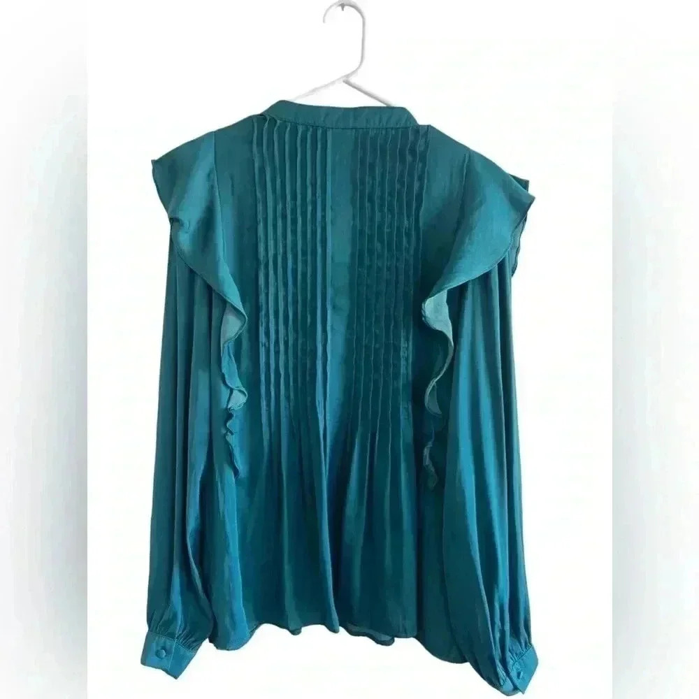 Anthropologie Pintuck Blouse | New Item | Size X Large Women's - Picture 2 of 7